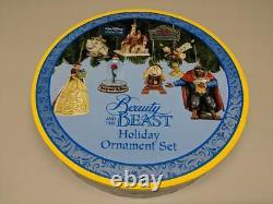 Jim Shore / Disney Traditions Beauty And The Beast Holiday Ornament Set Sealed