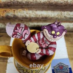 Jim Shore Disney Traditions Cheshire Cat Mad Tea Party Alice Wonderland 4032117