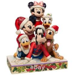Jim Shore Disney Traditions Christmas Mickey And Friends Figurine 6007063