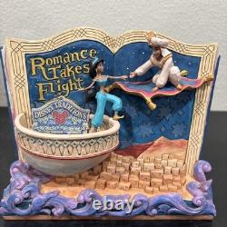 Jim Shore Disney Traditions Enesco Figurine Livre d'Histoire Aladdin L'Amour Prend Son Envol