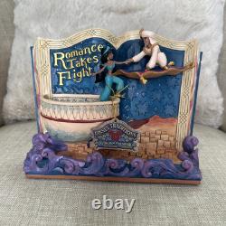 Jim Shore Disney Traditions Enesco Romance Prend Son Envol Figurine Livre d'Histoire Aladdin