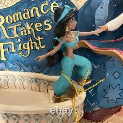 Jim Shore Disney Traditions Enesco Romance Prend Son Envol Figurine Livre d'Histoire Aladdin