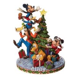 Jim Shore Disney Traditions Fab 5 Décorer la figurine de sapin de Noël 6008979