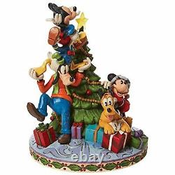 Jim Shore Disney Traditions Fab 5 Mickey Mouse Decorating Christmas Tree 6008979