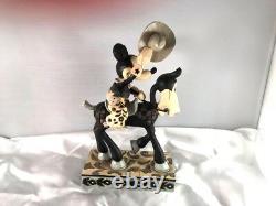 Jim Shore Disney Traditions Howdy Pardner Mickey B&w
