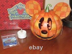 Jim Shore Disney Traditions Joyeuse Halloween Mickey Mouse Citrouille Enesco NOUVEAU