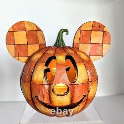 Jim Shore Disney Traditions Joyeux Halloween Mickey Mouse Citrouille Enesco Boîte