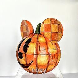 Jim Shore Disney Traditions Joyeux Halloween Mickey Mouse Citrouille Enesco Boîte