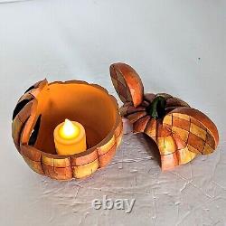 Jim Shore Disney Traditions Joyeux Halloween Mickey Mouse Citrouille Enesco Boîte
