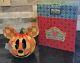 Jim Shore Disney Traditions Joyeux Halloween Mickey Mouse Citrouille Enesco Avec Boîte