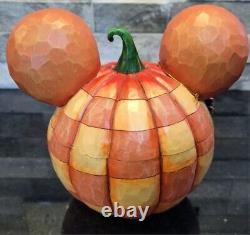 Jim Shore Disney Traditions Joyeux Halloween Mickey Mouse Citrouille Enesco avec Boîte