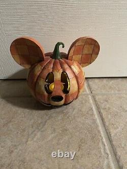 Jim Shore Disney Traditions Joyeux Halloween Mickey Mouse Pumpkin Walt Enesco