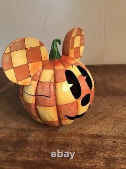 Jim Shore Disney Traditions Joyeux Halloween Mickey Mouse Pumpkin Walt Enesco