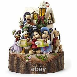 Jim Shore Disney Traditions Mickey & Friends Caroling Light-up Figurine 4046025