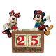 Jim Shore Disney Traditions Mickey & Minnie Christmas Countdown Blocks 6013057<br/><br/>les Blocs De Compte à Rebours De Noël Mickey & Minnie De Jim Shore Disney Traditions 6013057