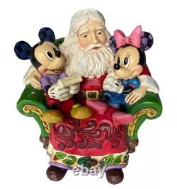 Jim Shore Disney Traditions Mickey & Minnie Christmas Wishes Enesco #4046017 <br/>  	<br/>
Traditions Disney Jim Shore Mickey & Minnie Voeux de Noël Enesco #4046017