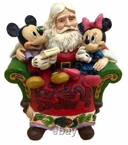 Jim Shore Disney Traditions Mickey & Minnie Christmas Wishes Enesco #4046017<br/>   <br/>	
	Traditions Disney Jim Shore Mickey & Minnie Voeux de Noël Enesco #4046017