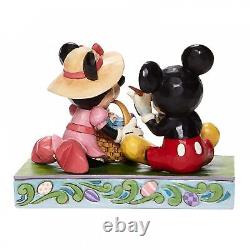 Jim Shore Disney Traditions Mickey and Minnie Mouse Easter Figurine 6008319<br/>La figurine de Pâques Mickey et Minnie Mouse de Jim Shore Disney Traditions 6008319