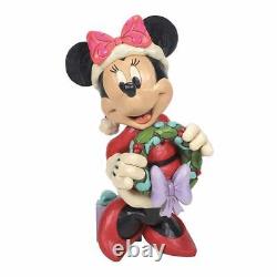 Jim Shore Disney Traditions Noël Minnie Mouse 17 Résine Figurine