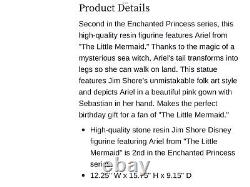Jim Shore Disney Traditions Petite Sirène Ariel Deluxe 2ème Série 6010100 15