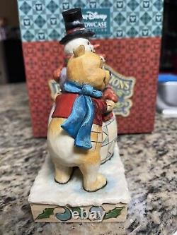 Jim Shore Disney Traditions Pooh & Tigger Avec Snowman Enesco Hiver Hugs