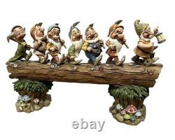 Jim Shore Disney Traditions Retour à la maison Blanche Neige 7 Nains sur une bûche G/C