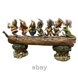 Jim Shore Disney Traditions Retour à la maison Blanche Neige 7 Nains sur une bûche G/C