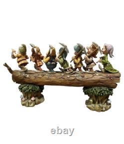 Jim Shore Disney Traditions Retour à la maison Blanche Neige 7 Nains sur une bûche G/C Jim Shore Disney Traditions Retour à la maison Blanche Neige 7 Nains sur une bûche G/C