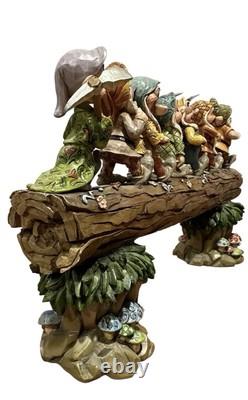 Jim Shore Disney Traditions Retour à la maison Blanche Neige 7 Nains sur une bûche G/C