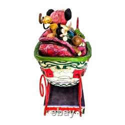 Jim Shore Disney Traditions Riant tout le chemin Mickey Mouse Pluto Noël