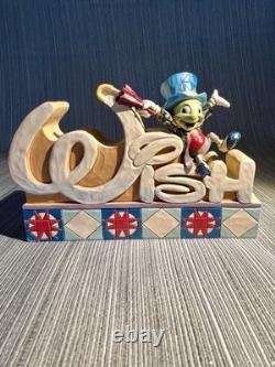 Jim Shore Disney Traditions SOUHAIT Jiminy Cricket RARE. Veuillez LIRE LA DESCRIPTION