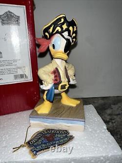 Jim Shore Donald Duck le marin salé 4056761 Rare Pirate RARE MIB
