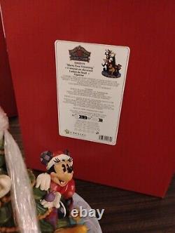 Jim Shore Fab 5 Sapin de Noël Disney Traditions 6008979 Signé Jim Shore