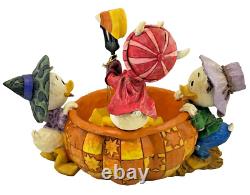 Jim Shore JOUANT DES TOURIS et PARTAGEANT DES GÂTEAUX Disney Traditions Halloween 2006 Boîte