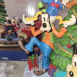 Jim Shore Les Fab Five décorant le sapin de Noël, figurine illuminée, neuf en boîte, neuf