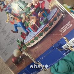 Jim Shore Les Fab Five décorant le sapin de Noël, figurine illuminée, neuf en boîte, neuf