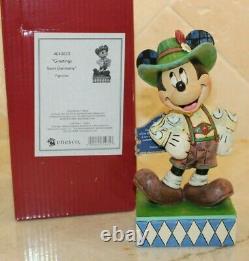 Jim Shore Rare Disney Mickey Mouse Autour Du Monde Salutation Allemagne 4043633 Nib