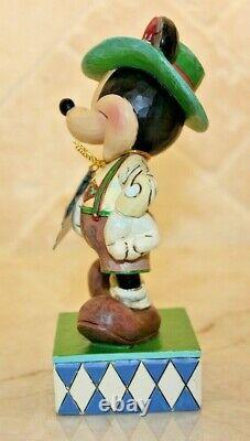 Jim Shore Rare Disney Mickey Mouse Autour Du Monde Salutation Allemagne 4043633 Nib