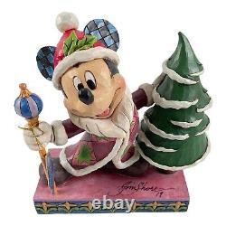 Jim Shore SIGNÉ Disney Traditions Mickey Jolly Ol' St. Mick Enesco Neuf #6002831