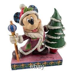 Jim Shore SIGNÉ Disney Traditions Mickey Jolly Ol' St. Mick Enesco Neuf #6002831