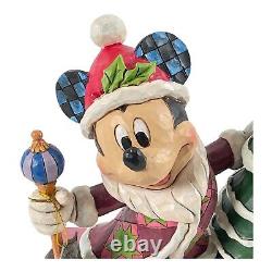 Jim Shore SIGNÉ Disney Traditions Mickey Jolly Ol' St. Mick Enesco Neuf #6002831