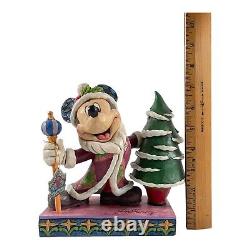Jim Shore SIGNÉ Disney Traditions Mickey Jolly Ol' St. Mick Enesco Neuf #6002831
