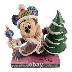 Jim Shore Signé Disney Traditions Mickey Jolly Ol' St. Mick Enesco Nouveau #6002831