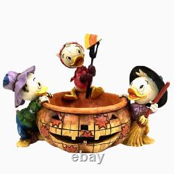 Jim Shore Traditions Disney 4005630 Jouer des tours Partager des friandises Bol à bonbons GUC