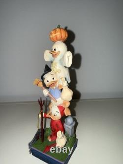 Jim Shore Traditions Disney Huey, Dewey et Louie Halloween Empilés 6007079 Neuf