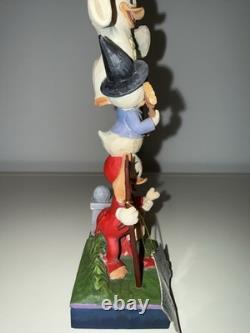 Jim Shore Traditions Disney Huey, Dewey et Louie Halloween Empilés 6007079 Neuf