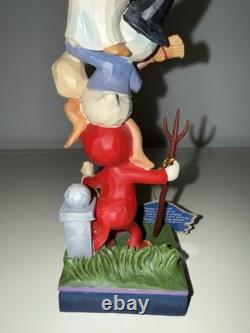 Jim Shore Traditions Disney Huey, Dewey et Louie Halloween Empilés 6007079 Neuf