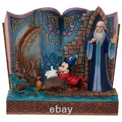 Jim Shore Traditions Disney Livre d'Histoire de Mickey Sorcier