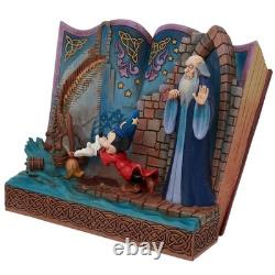 Jim Shore Traditions Disney Livre d'Histoire de Mickey Sorcier