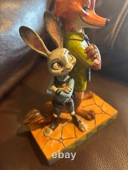 Jim Shore Traditions Disney RARE Zootopia Partenaires dans le Crime